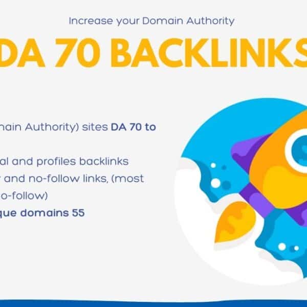 PR9 - DA (Domain Authority) 70+